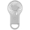 48-Hour Hit White Rechargeable Handheld Fan With Carabiner