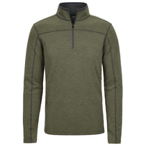 Landway Men's Heather Olive Basecamp Pro Heathered Quarter-Zip Pullover