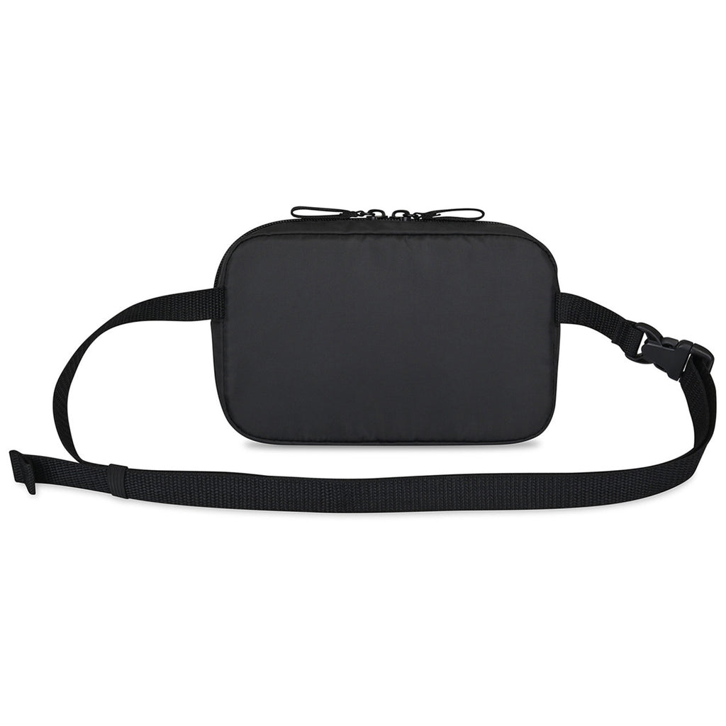 Gemline Black Repeat Lite Recycled Poly Waist Pack