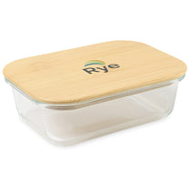 Gemline Bamboo 2 Cup Bamboo Storage Container