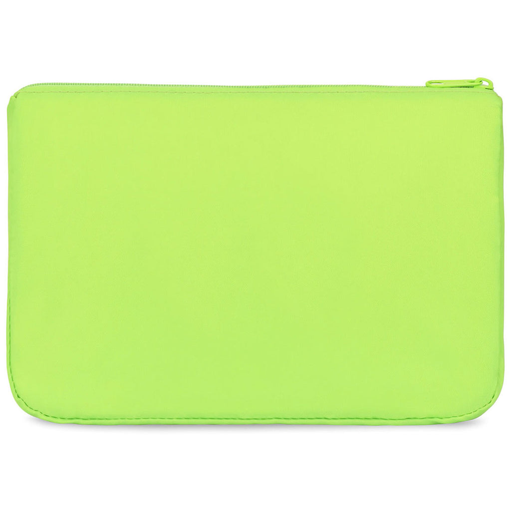 Gemline Lime Green Arlo rPET Zippered Pouch