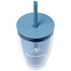 Cool Gear Elemental Blue Oasis Straw Bottle - 14 Oz.
