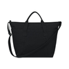 Gemline Black Recycled Cotton Weekender Tote - AWARE