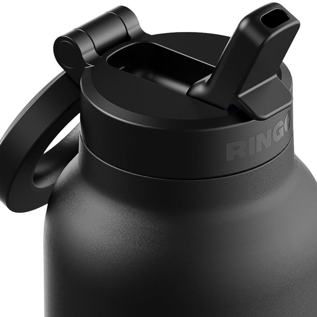 RINGO Black Pro Water Bottle with Magnetic Booster Ring - 24 Oz.