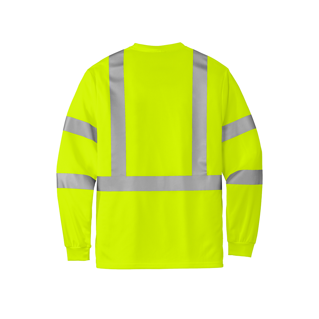 Cornerstone Safety Yellow ANSI 107 Class 3 Mesh Long Sleeve Tee
