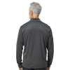 Adidas Men's Grey One Heather Space Dyed Quarter-Zip Pullover