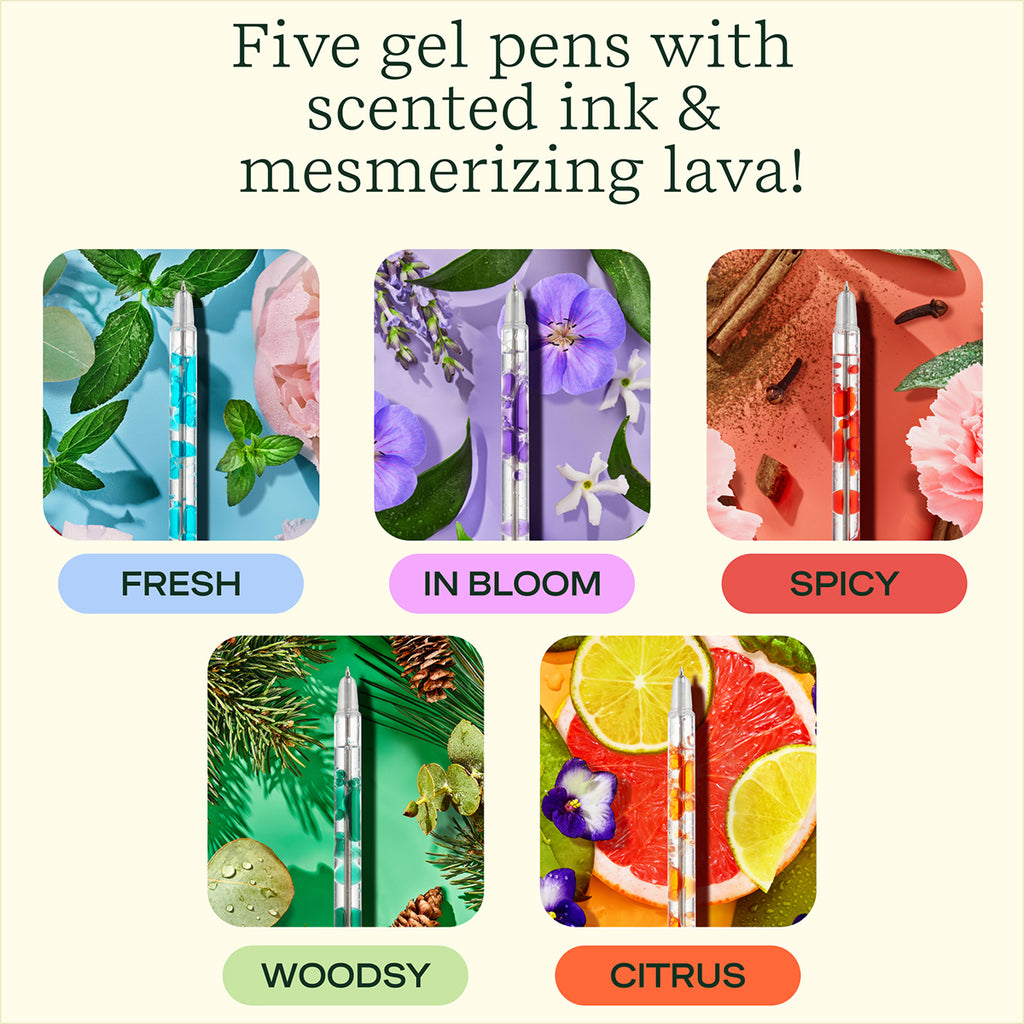 Lifelines Multicolor Scented Lava Pen Set- 5-pack