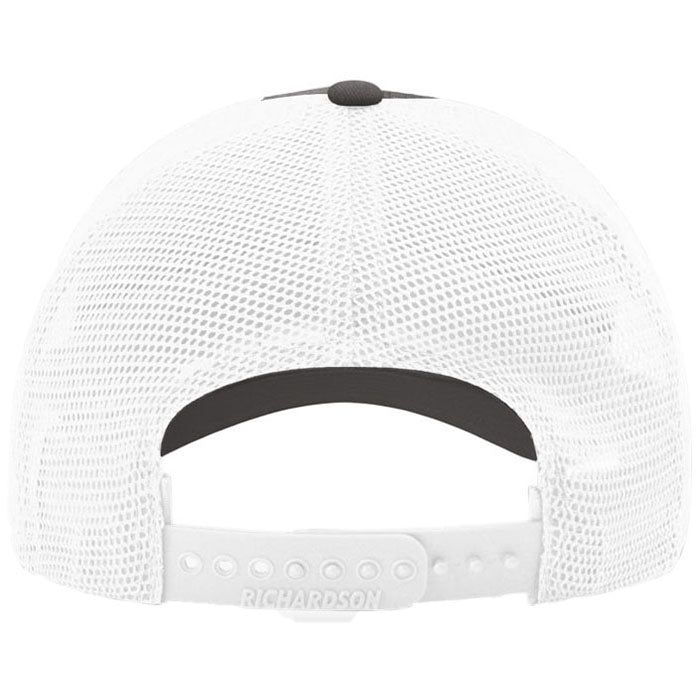 Richardson Charcoal/White Garment Washed Trucker