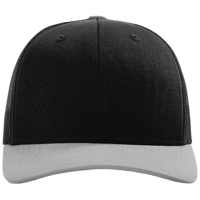 Richardson Black/Black/Light Grey Trucker Cap