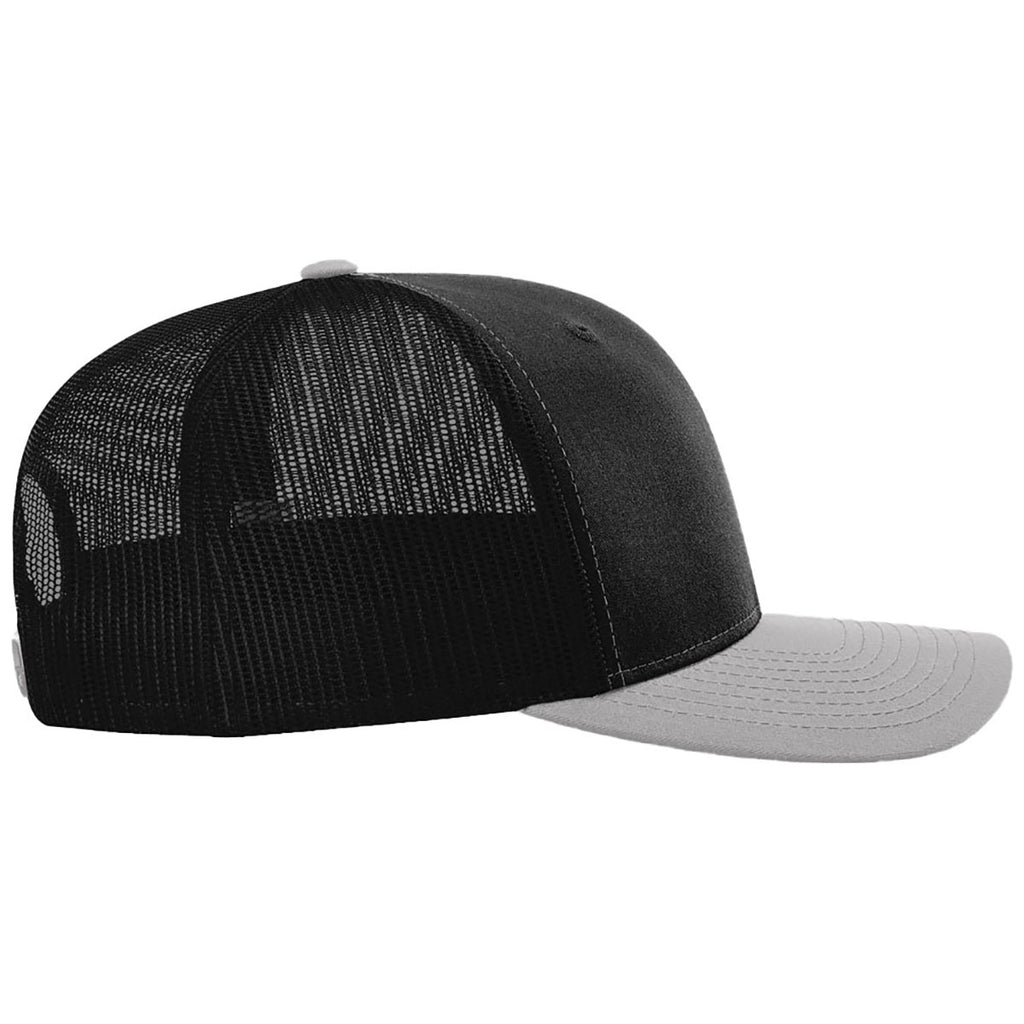 Richardson Black/Black/Light Grey Trucker Cap