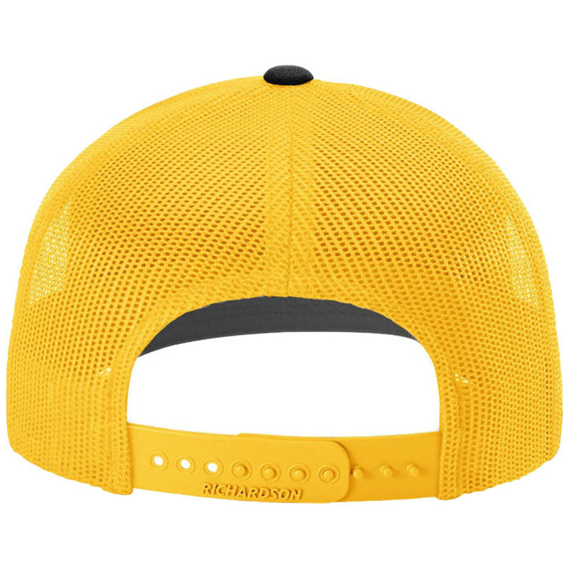 Richardson Black/Gold Trucker Cap