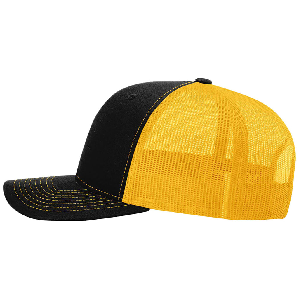 Richardson Black/Gold Trucker Cap