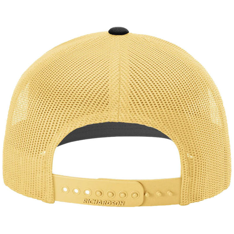 Richardson Black/Vegas Gold Trucker Cap