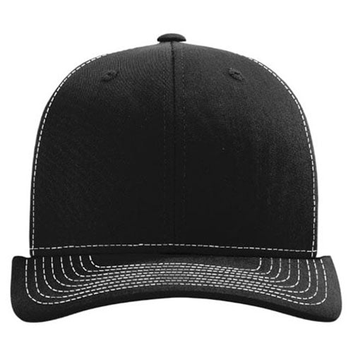 Richardson Black/White Trucker Cap