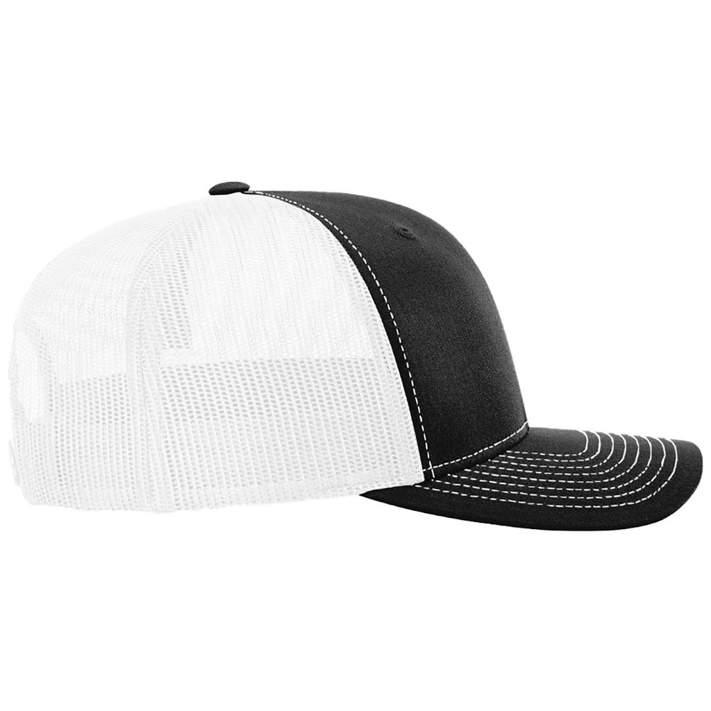 Richardson Black/White Trucker Cap