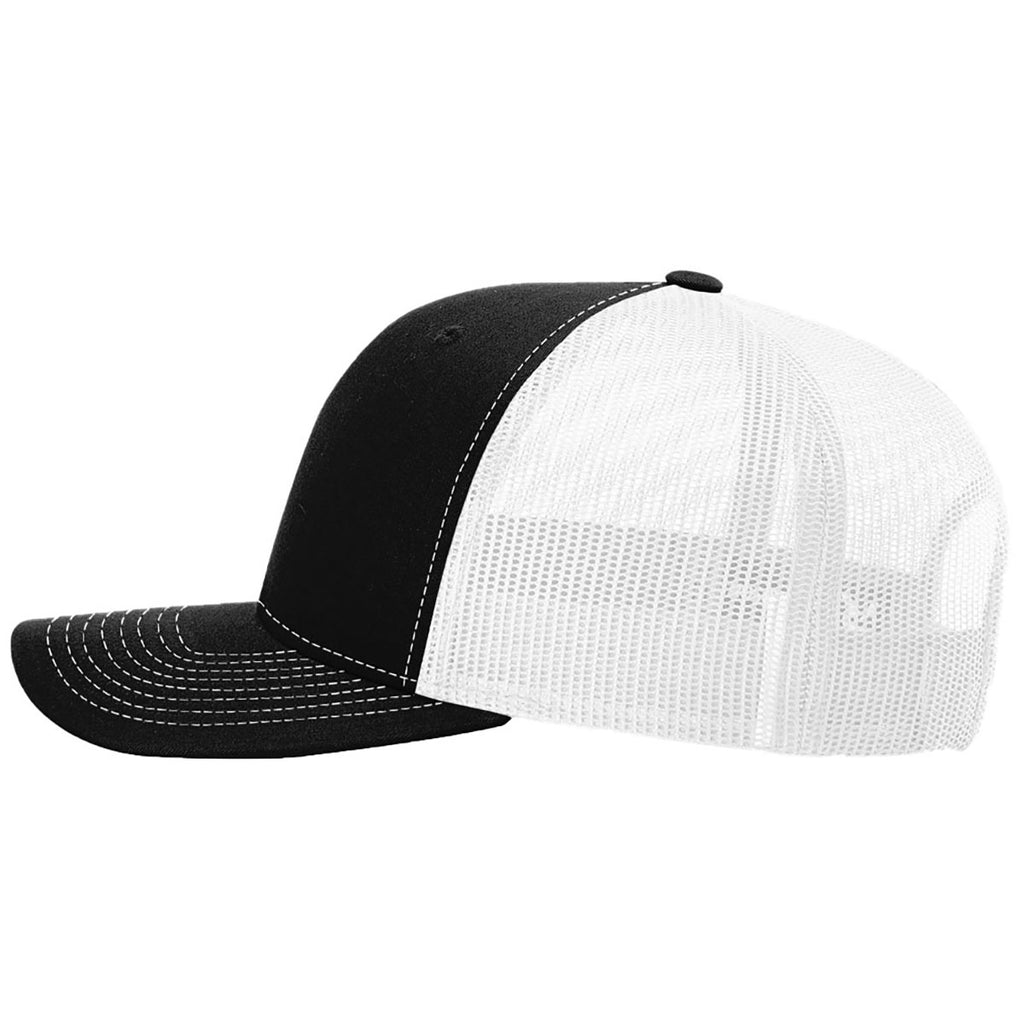 Richardson Black/White Trucker Cap
