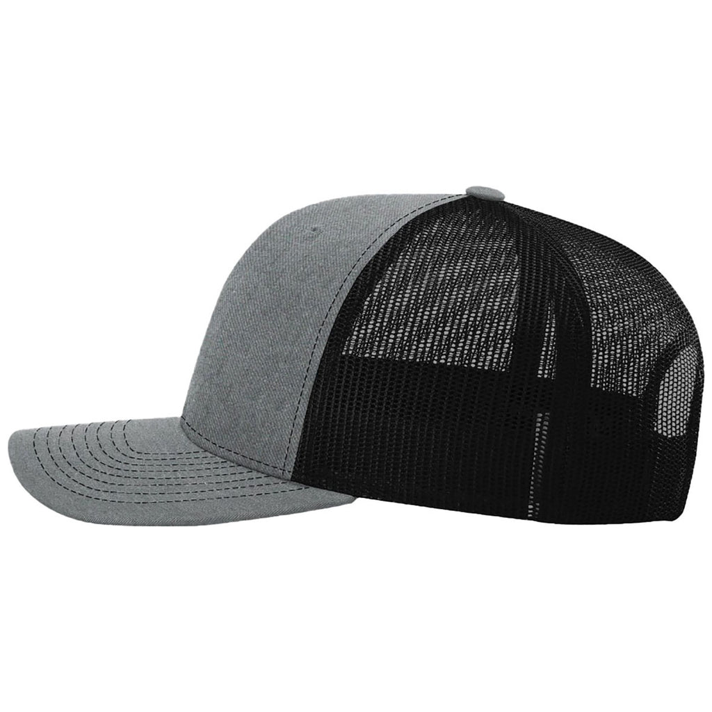 Richardson Heather Grey/Black Trucker Cap