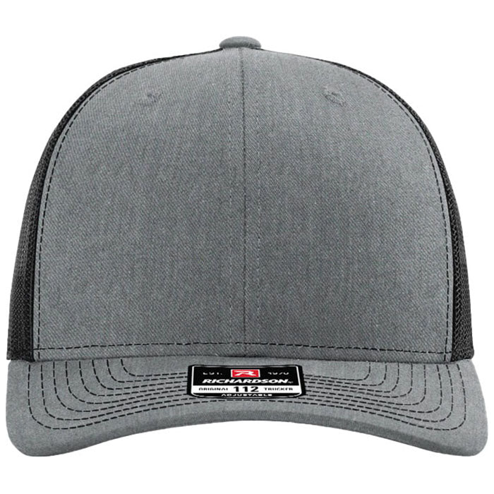 Richardson Heather Grey/Black Trucker Cap