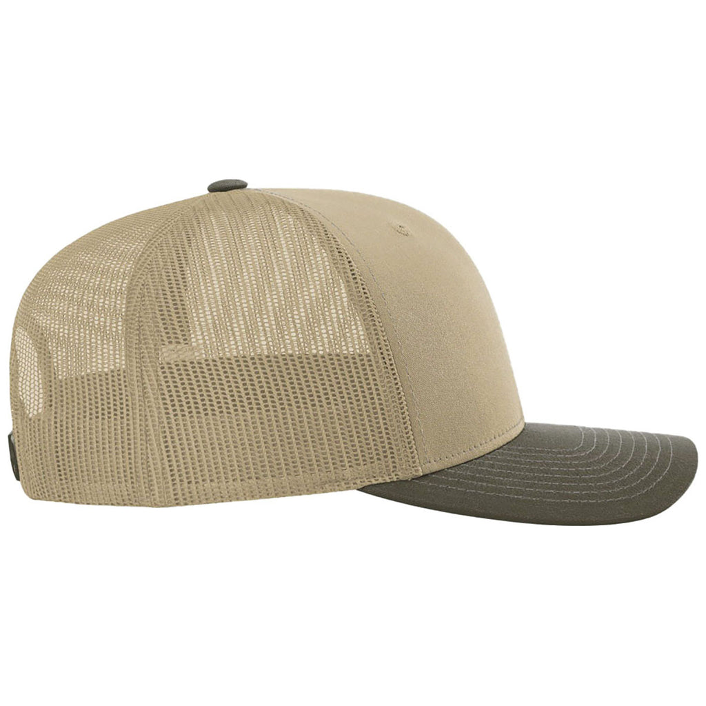 Richardson Khaki/Khaki/Chocolate Chip Trucker Cap