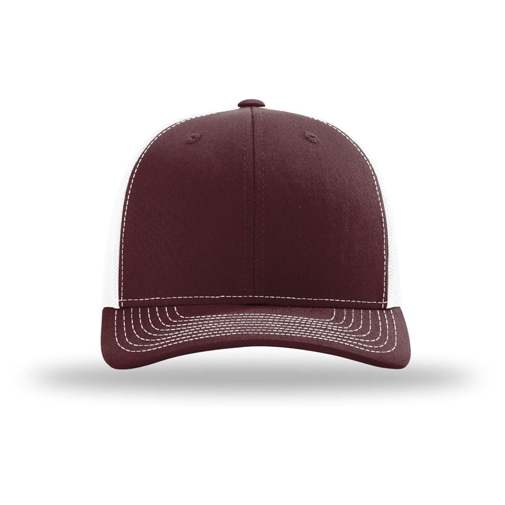 Richardson Maroon/White Trucker Cap