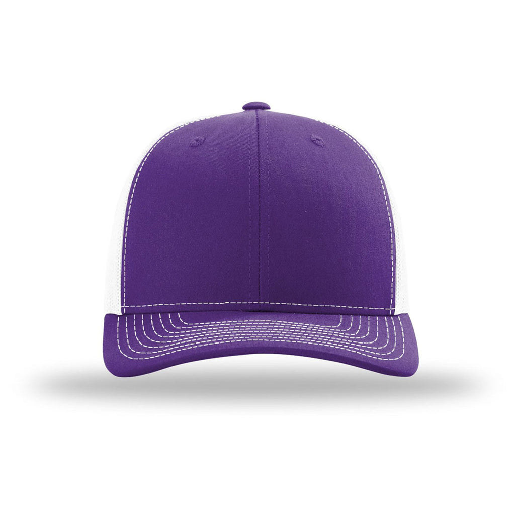 Richardson Purple/White Trucker Cap