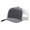 Richardson Charcoal/Ice Grey Five-Panel Champ Trucker