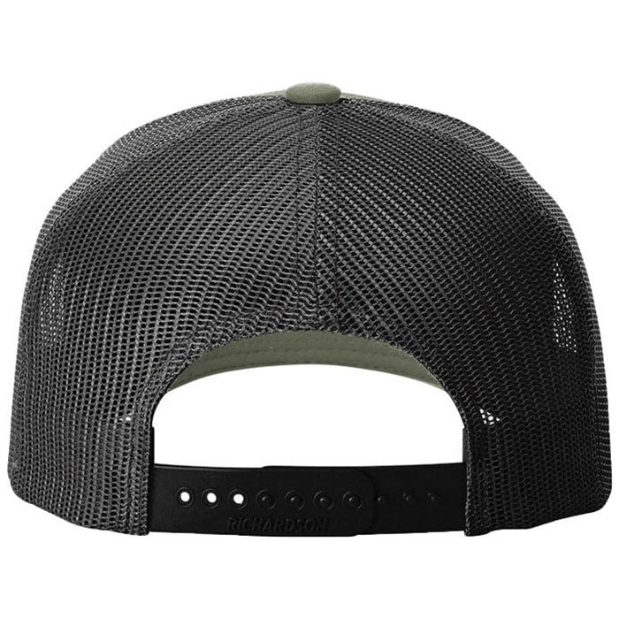 Richardson Loden/Black/Black Five-Panel with Rope