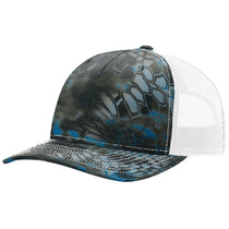 Richardson Kryptek Neptune/White Printed Five-Panel Trucker