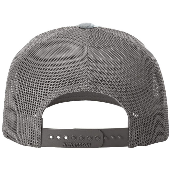 Richardson Saltwater Duck Camo/Charcoal Printed Five-Panel Trucker
