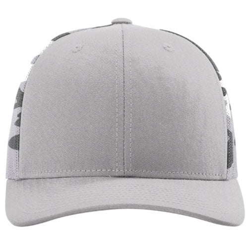 Richardson Silver/Grey Camo Printed Mesh Trucker