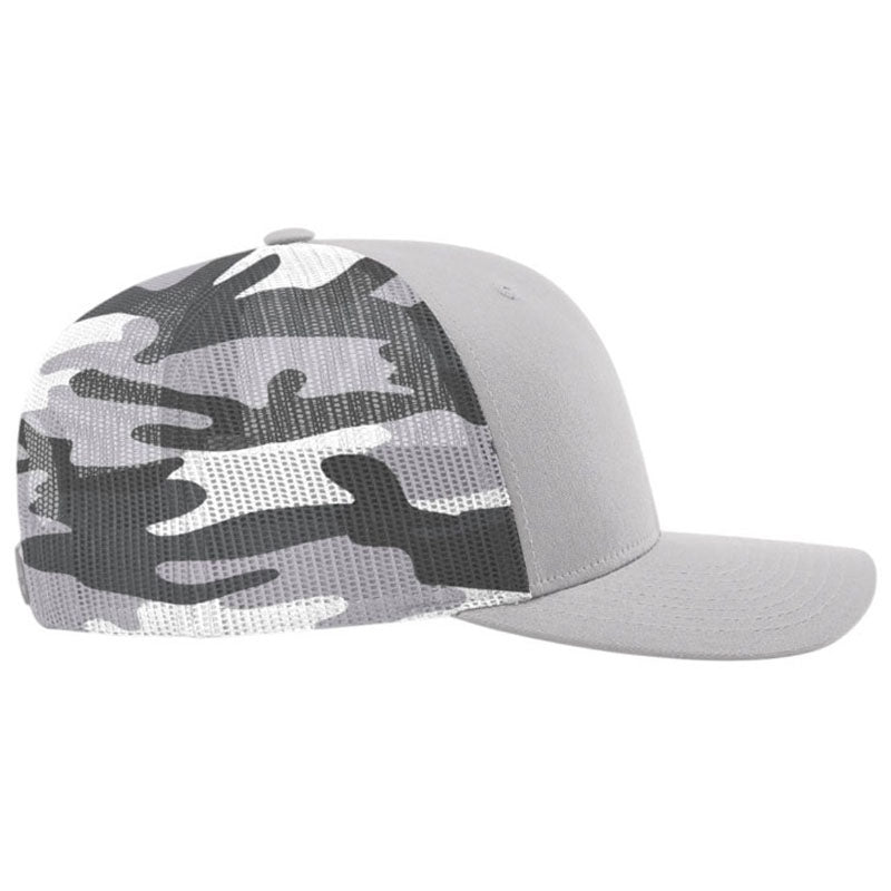 Richardson Silver/Grey Camo Printed Mesh Trucker