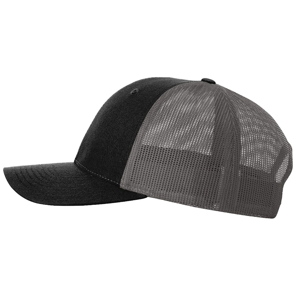 Richardson Black/Charcoal Low Pro Trucker