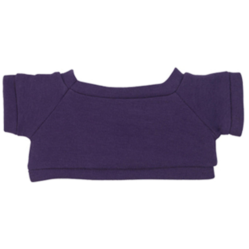 Hit 8 1/2" Big Paw Brown Bear with Purple T-Shirt