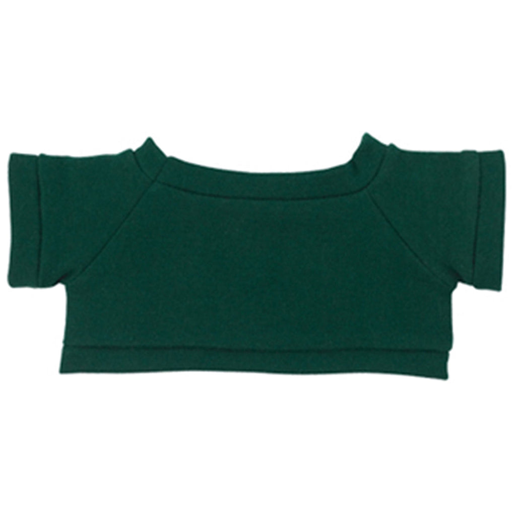 Hit 8 1/2" Big Paw White Bear with Forest Green T-Shirt