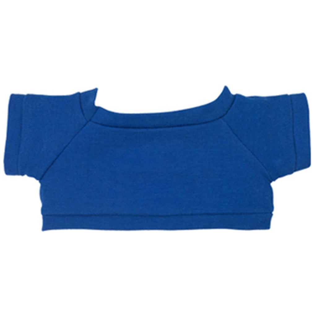 Hit 8 1/2" Big Paw White Bear with Royal Blue T-Shirt