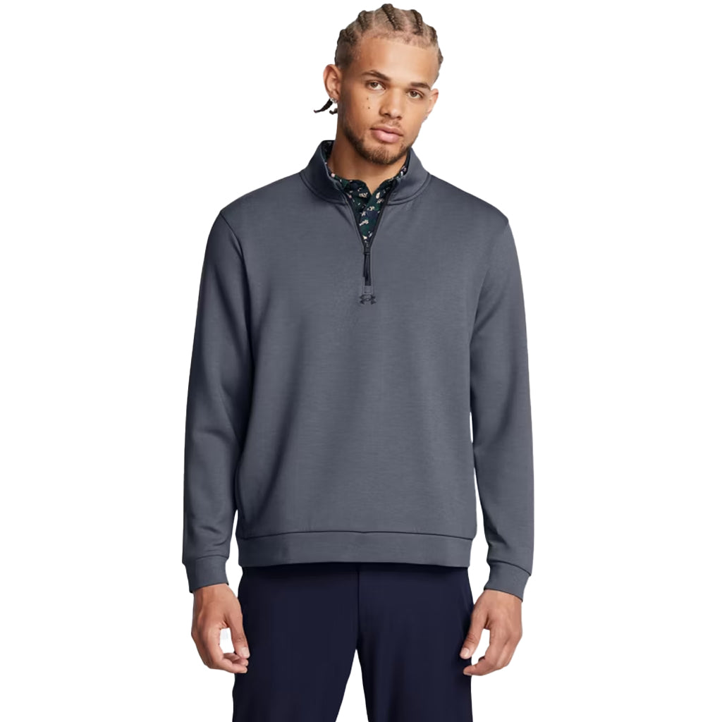 Under Armour Men's Downpour Grey Drive Midlayer Pullover