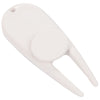 Leed's White Divot Tool with Ball Marker