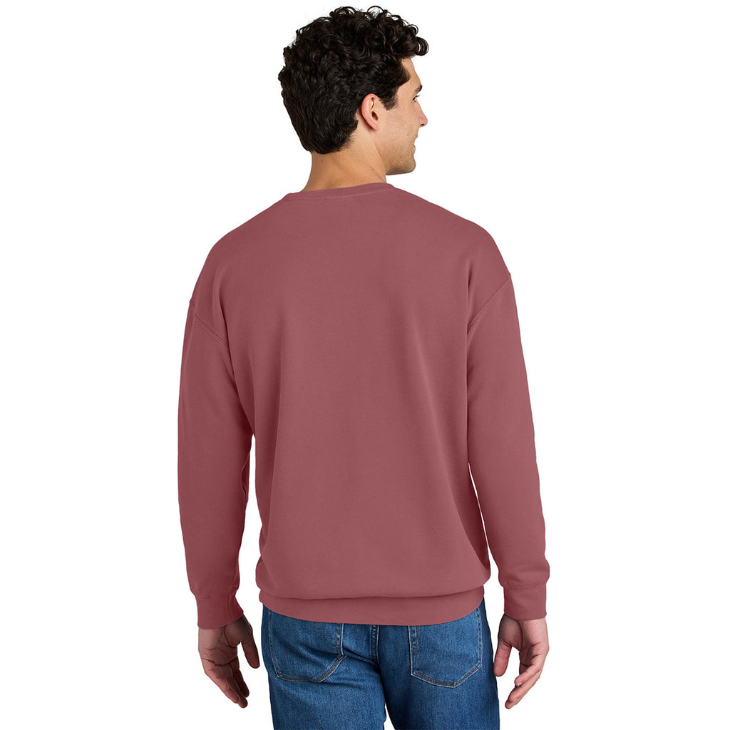 Comfort Colors Unisex Crimson Lightweight Crewneck Sweatshirt