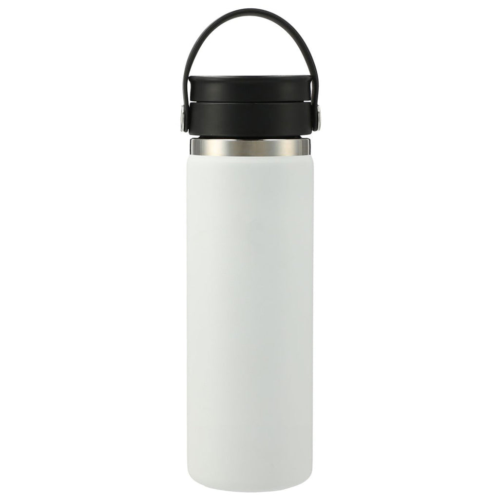 48-Hour Hydro Flask White Wide Mouth 20 oz Bottle with Flex Sip Lid