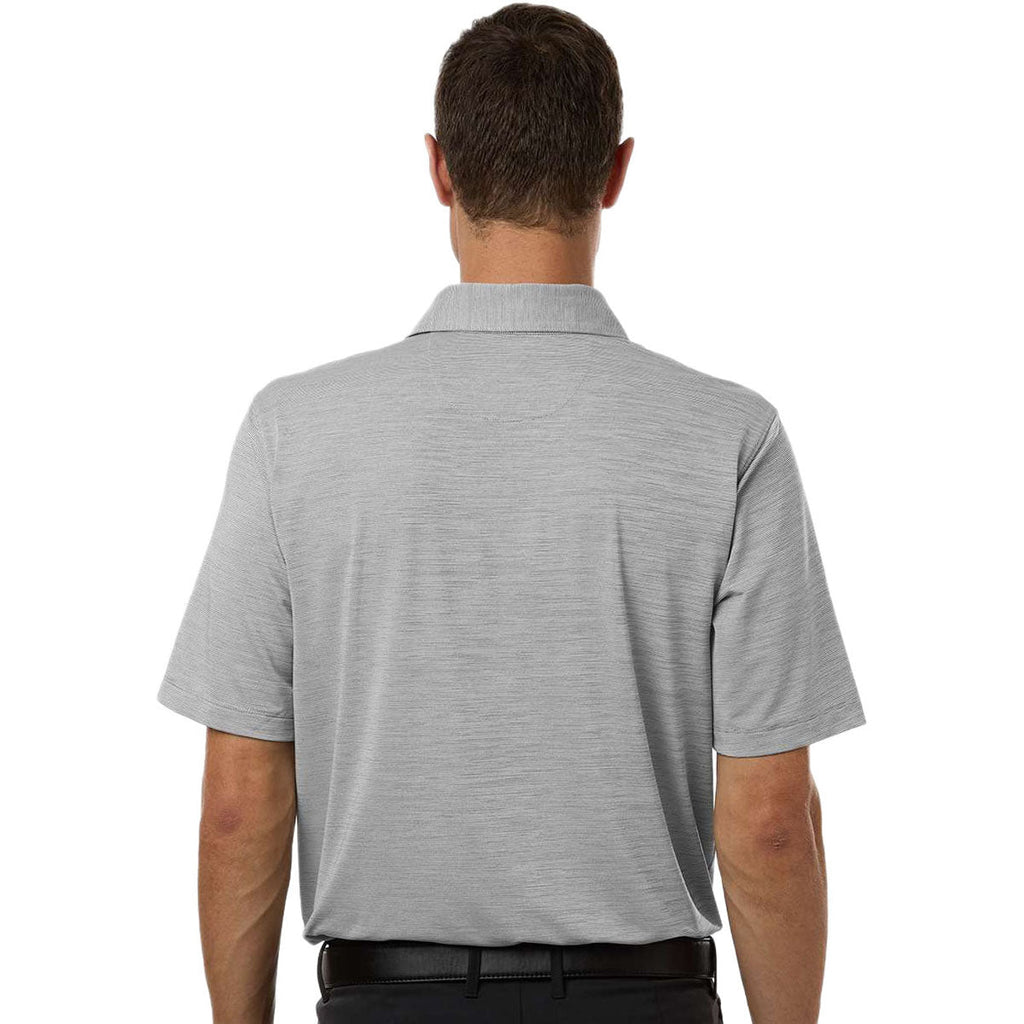 Paragon Men's Black Heather Bohemian Striped Heather Performance Polo