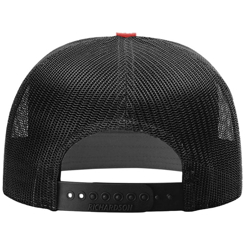 Richardson Red/Black 7-Panel Trucker