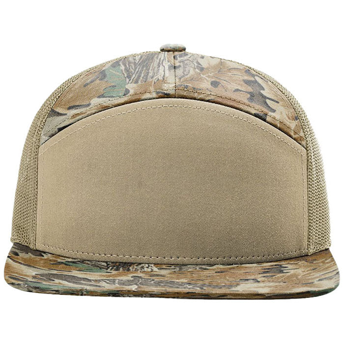 Richardson Realtree Advantage/Khaki Printed 7-Panel Trucker