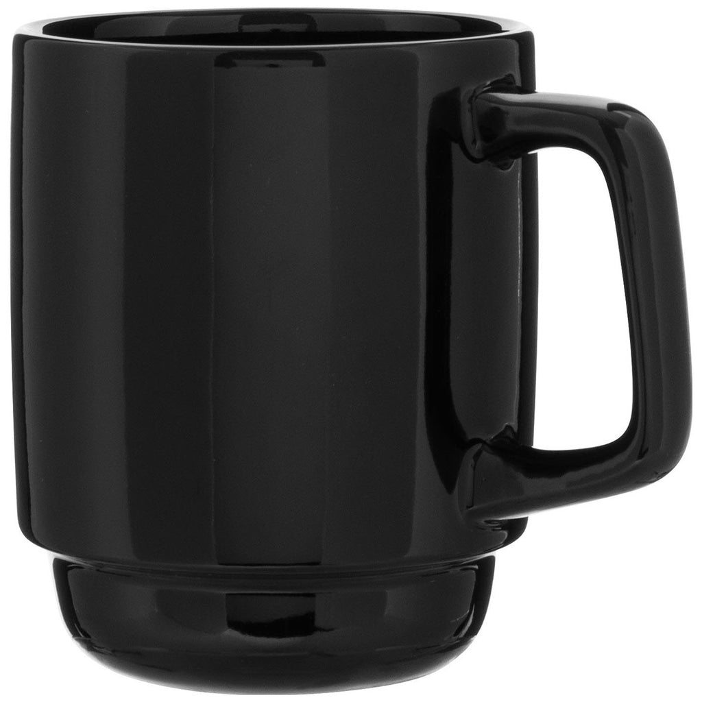 ETS Express Black Olly 16oz Stackable Ceramic Mug