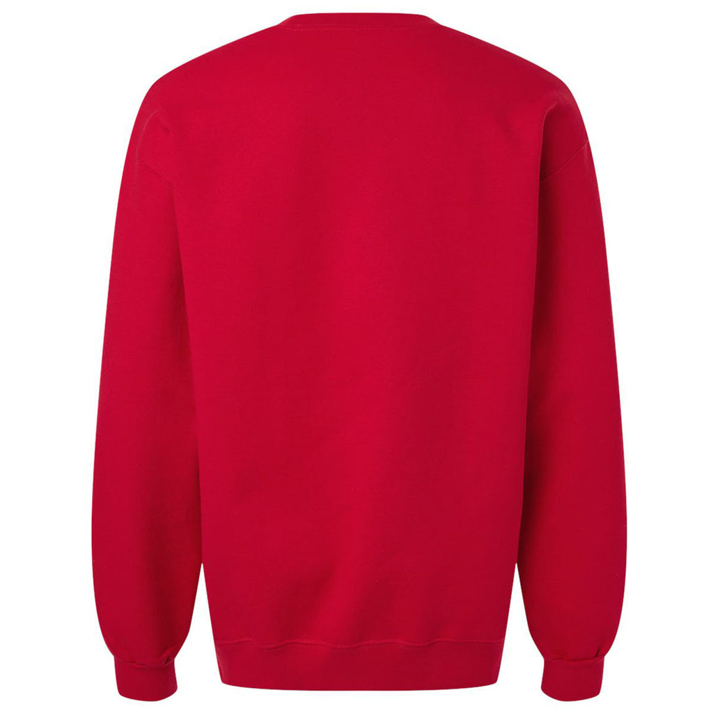 Gildan Unisex Cherry Red Hammer Maxweight Crewneck Sweatshirt