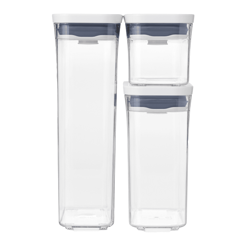 OXO Clear 3-piece Slim POP Container Set