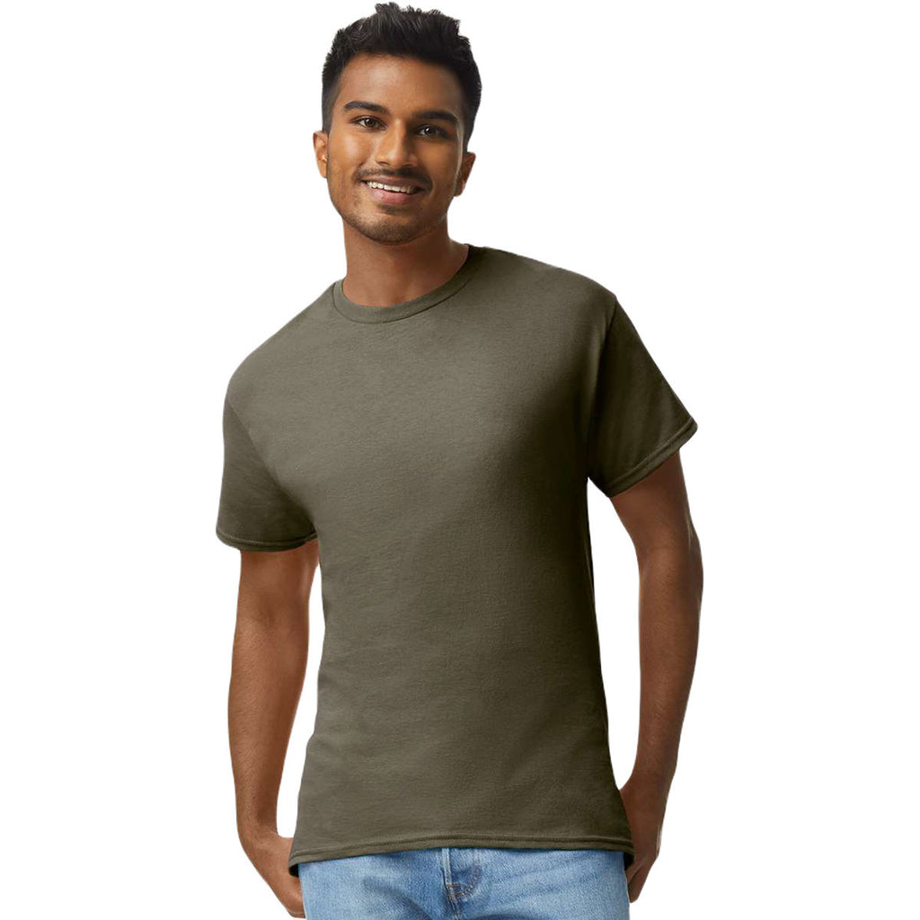 Gildan Men's Olive Ultra Cotton 6 oz. T-Shirt