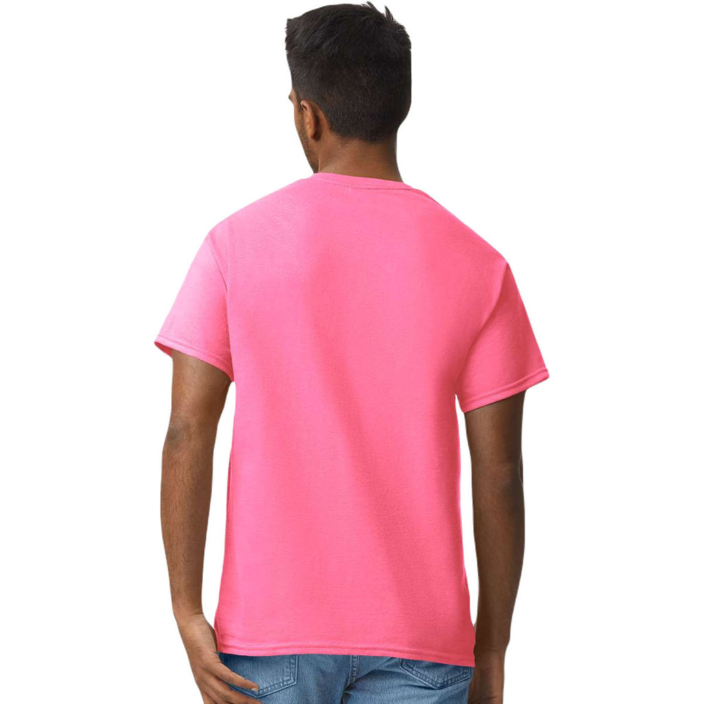 Gildan Men's Safety Pink Ultra Cotton 6 oz. T-Shirt