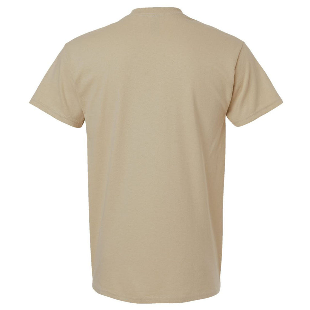 Gildan Men's Tan Ultra Cotton 6 oz. T-Shirt