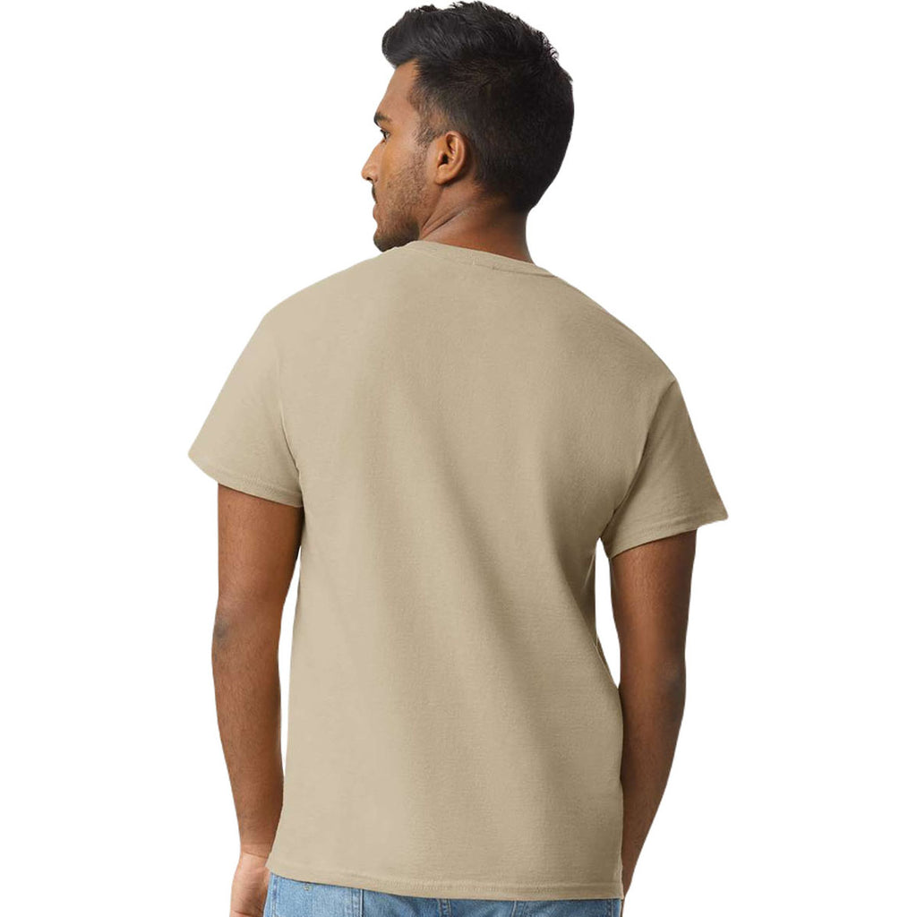Gildan Men's Tan Ultra Cotton 6 oz. T-Shirt