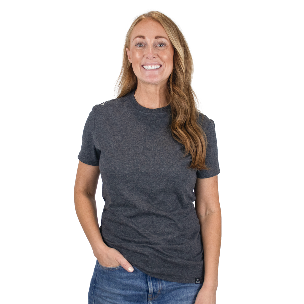 48-Hour Zusa Women's Black Heather Tamarac Tee